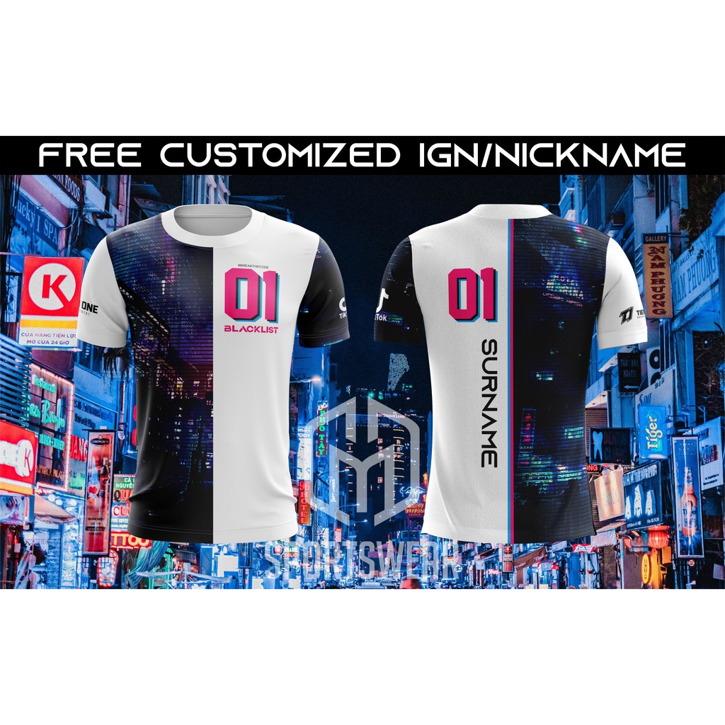 Blacklist International Esports Jersey White Shopee Philippines