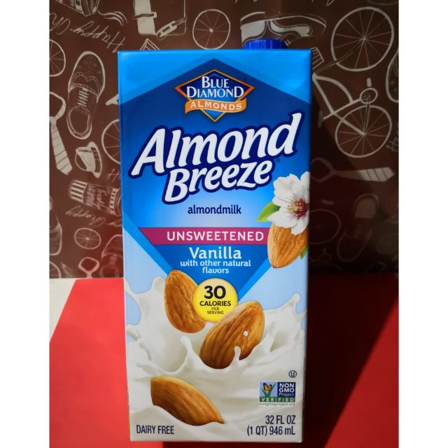 Keto approved Almond Breeze ALMOND MILK Unsweetened Vanilla 946ml