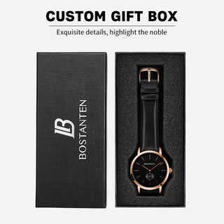 [COD] Bostanten Relo for Men Fashion Ultra Thin Quartz Leather Watch for Men (Free box*1) #9