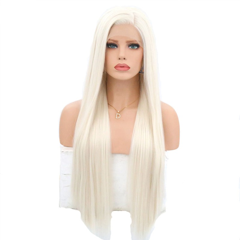 long blonde wig straight