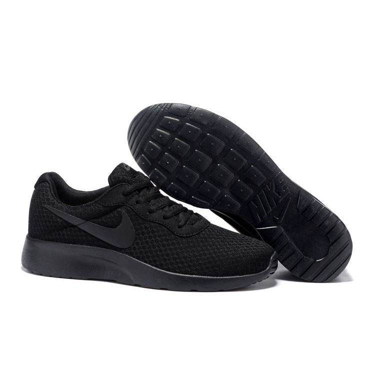 pure black running shoes
