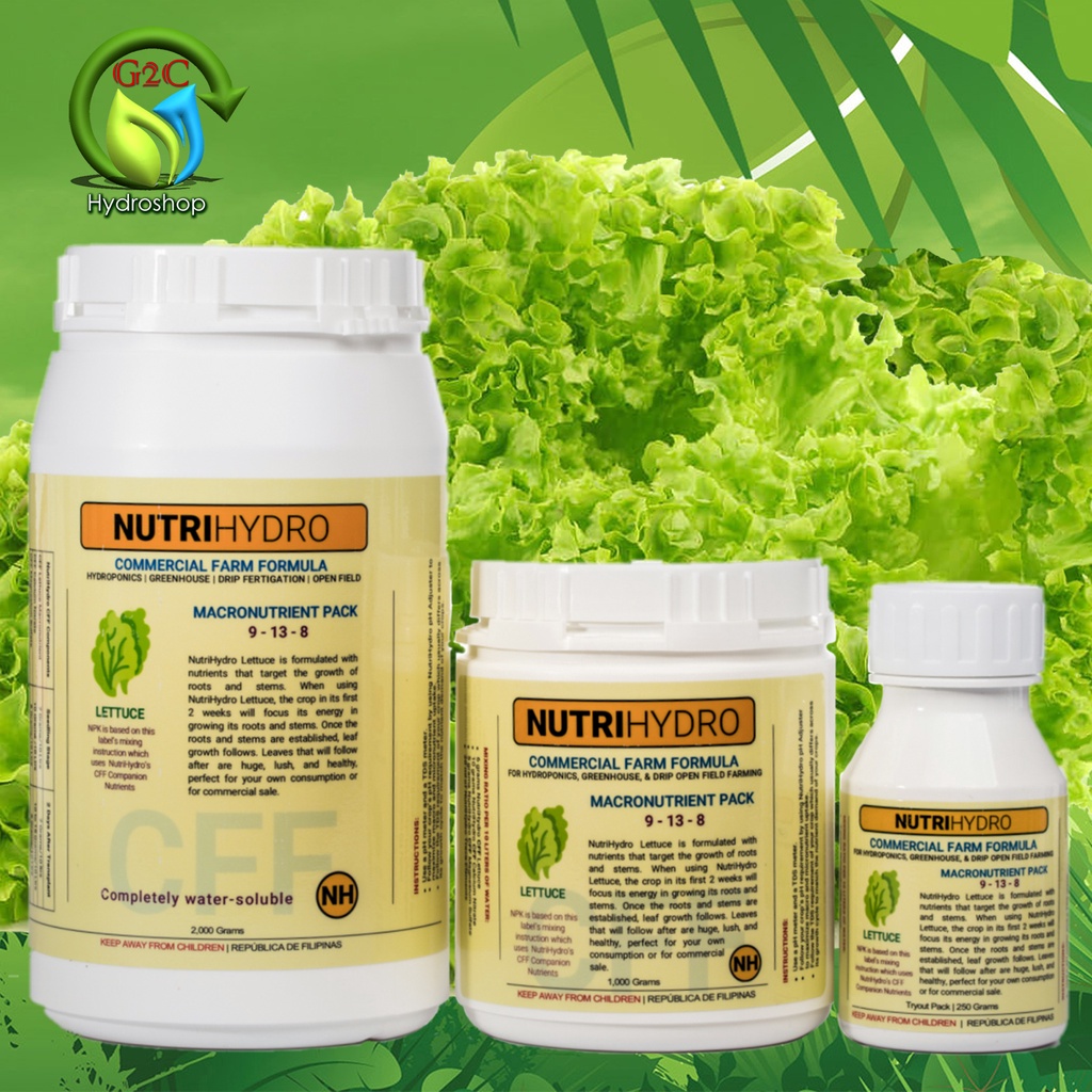 NutriHydro Nutrient Solution Concentrate 500ml Lettuce | Shopee Philippines