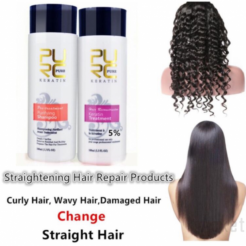 Straightening Hair Repair Treatment Shampoo Purifying Shopee