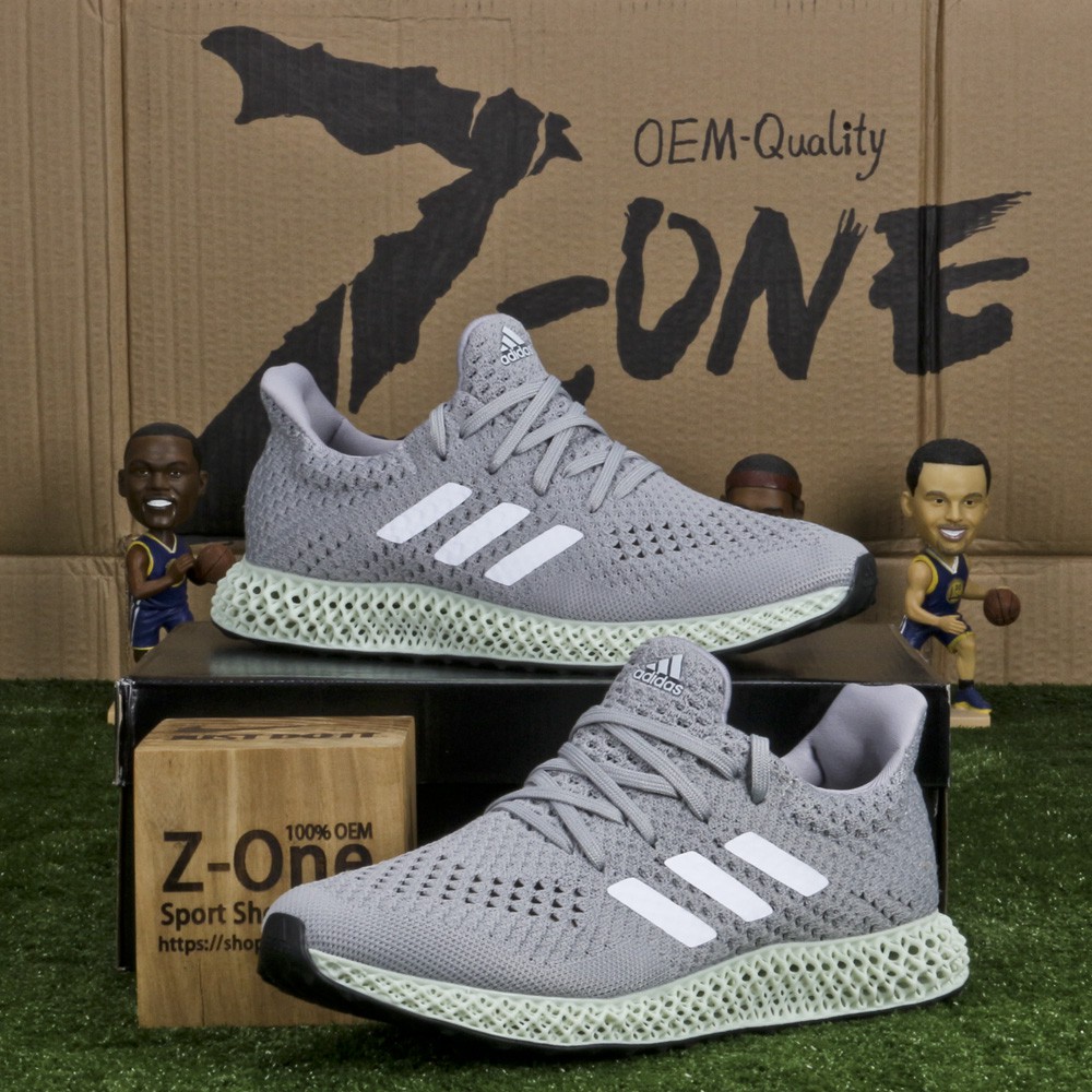 Original Adidas Futurecraft 4D For Men Grey/Green Running Shoes size 40-45  | Shopee Philippines