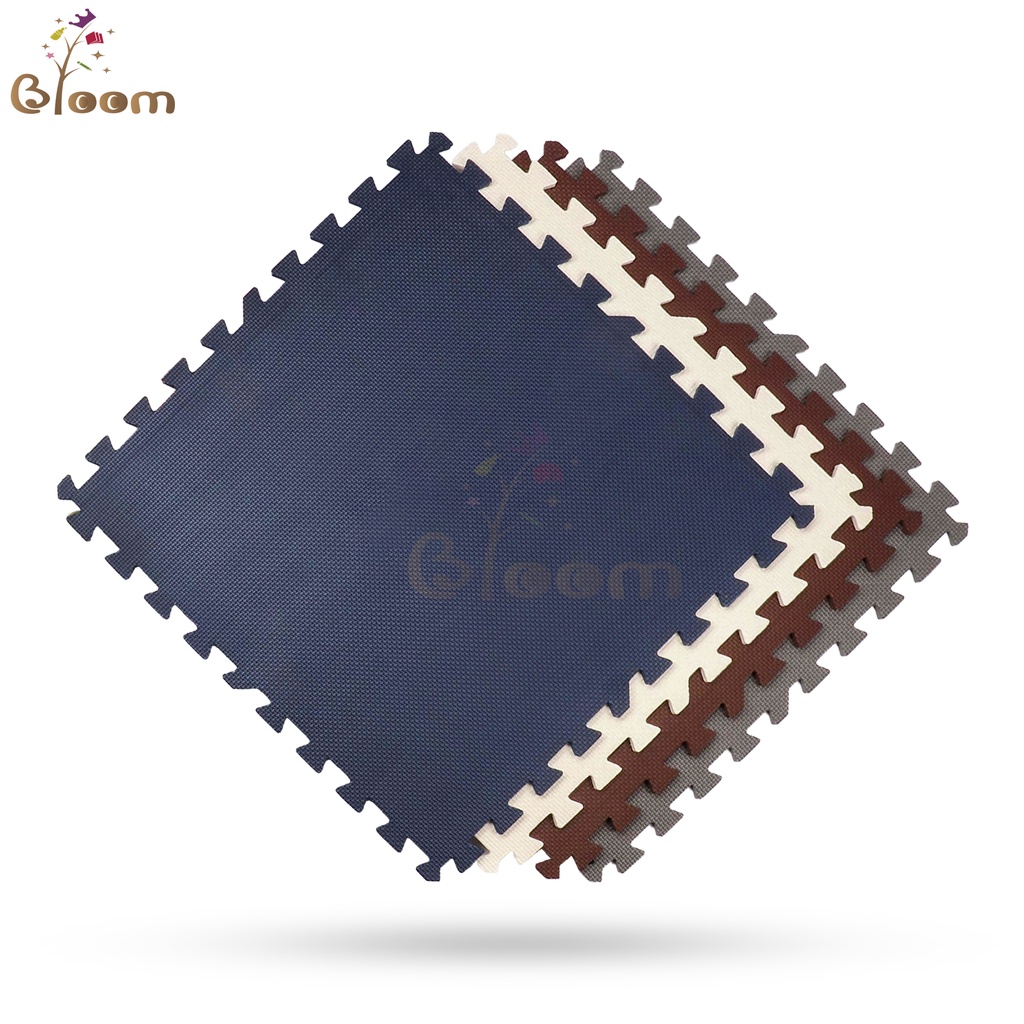 Bloom High Quality 4 in 1 60*60 cm Plain Puzzle Floor Mats for Kids