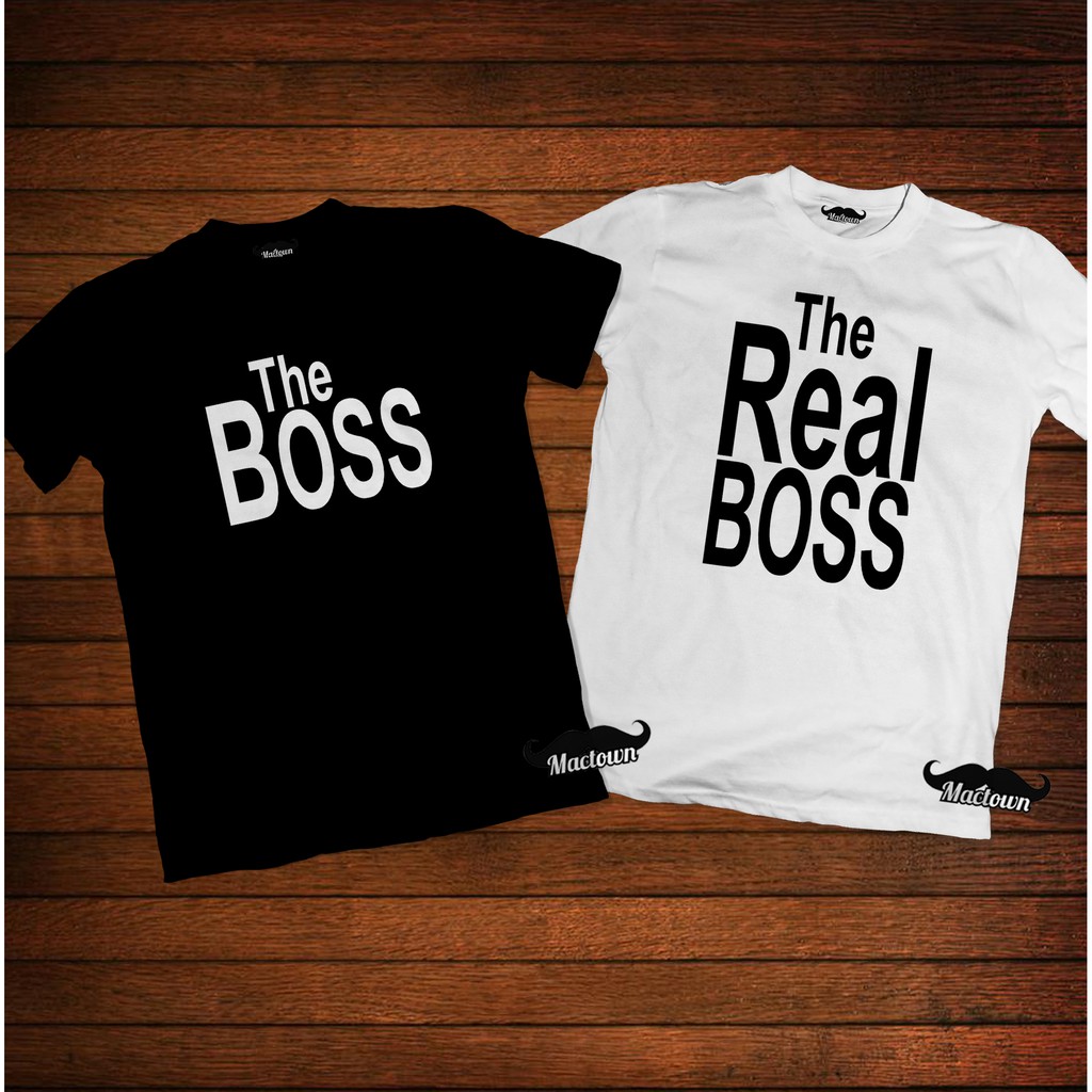 the boss the real boss couple shirt