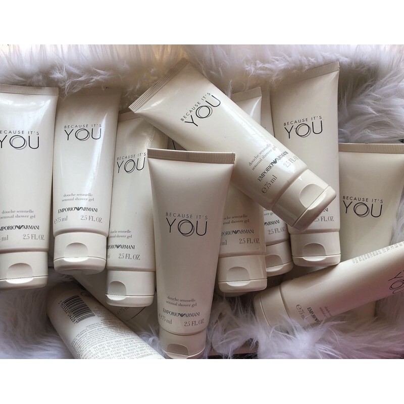armani because it's you shower gel