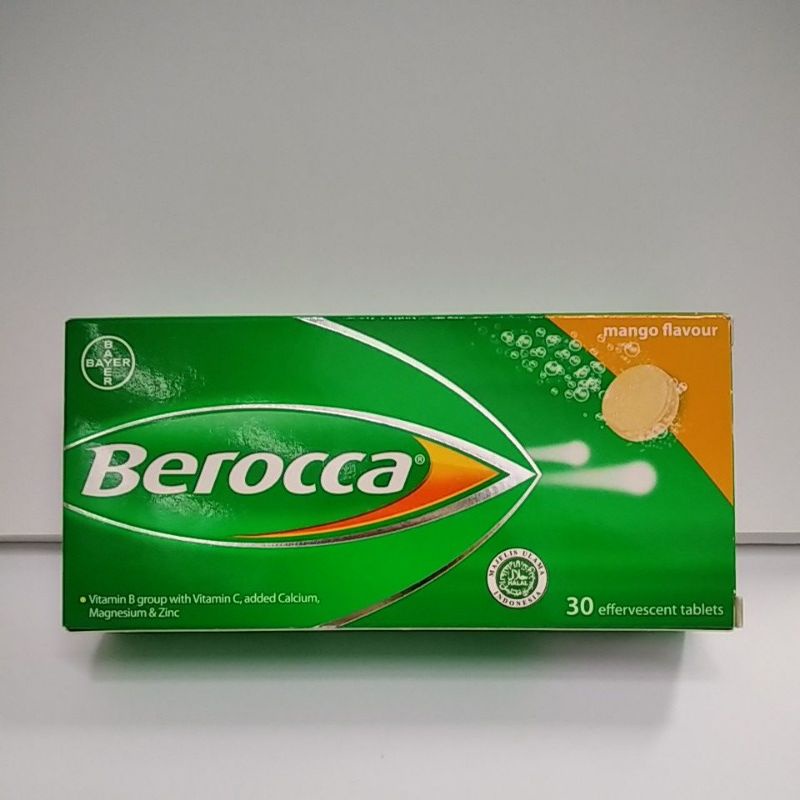 Berocca Mango Effervescent Tablets 30's B8Qb | Shopee Philippines