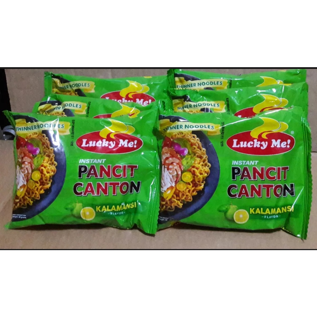 Lucky Me Instant Pancit Canton Kalamansi Flavor 80g X 6pcs Shopee