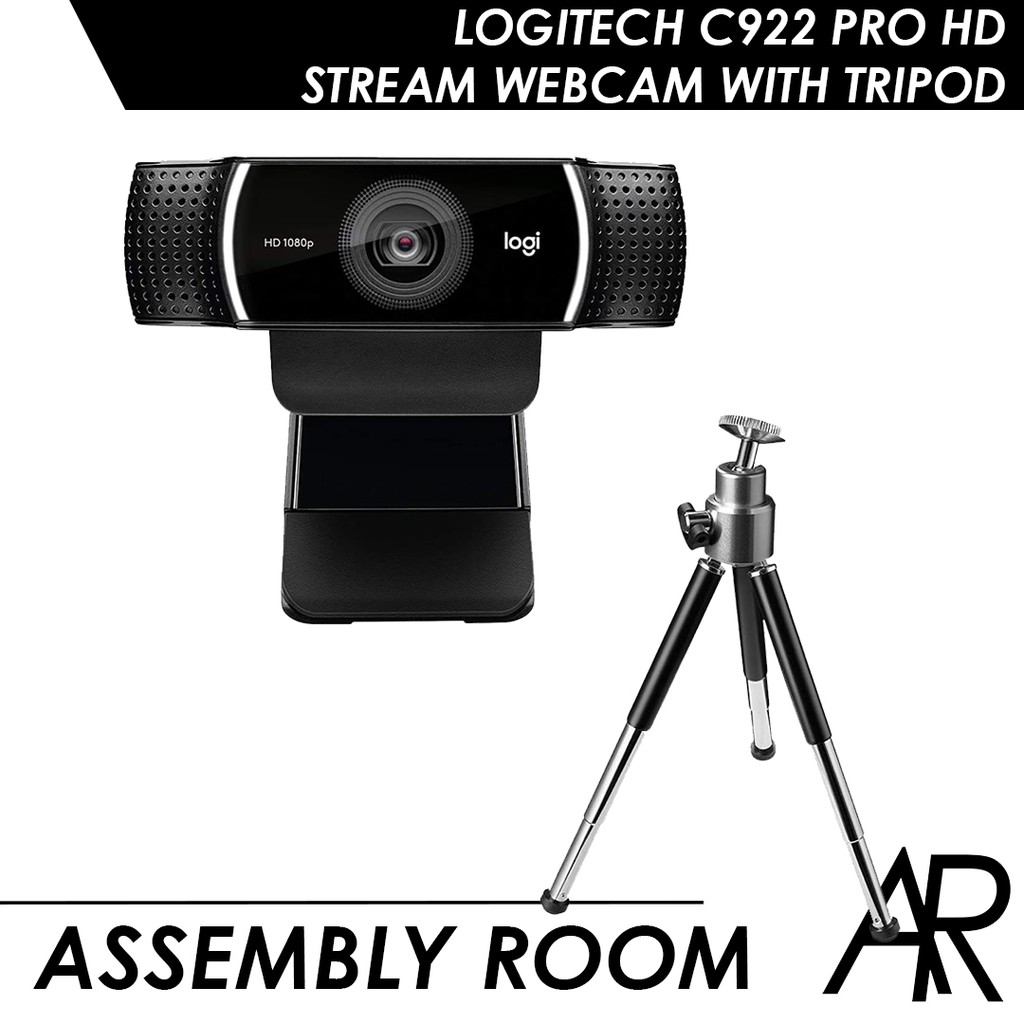 Logitech C922 Pro Stream cam Full HD 1080p with Tripod and 3 months XSplit License Shopee