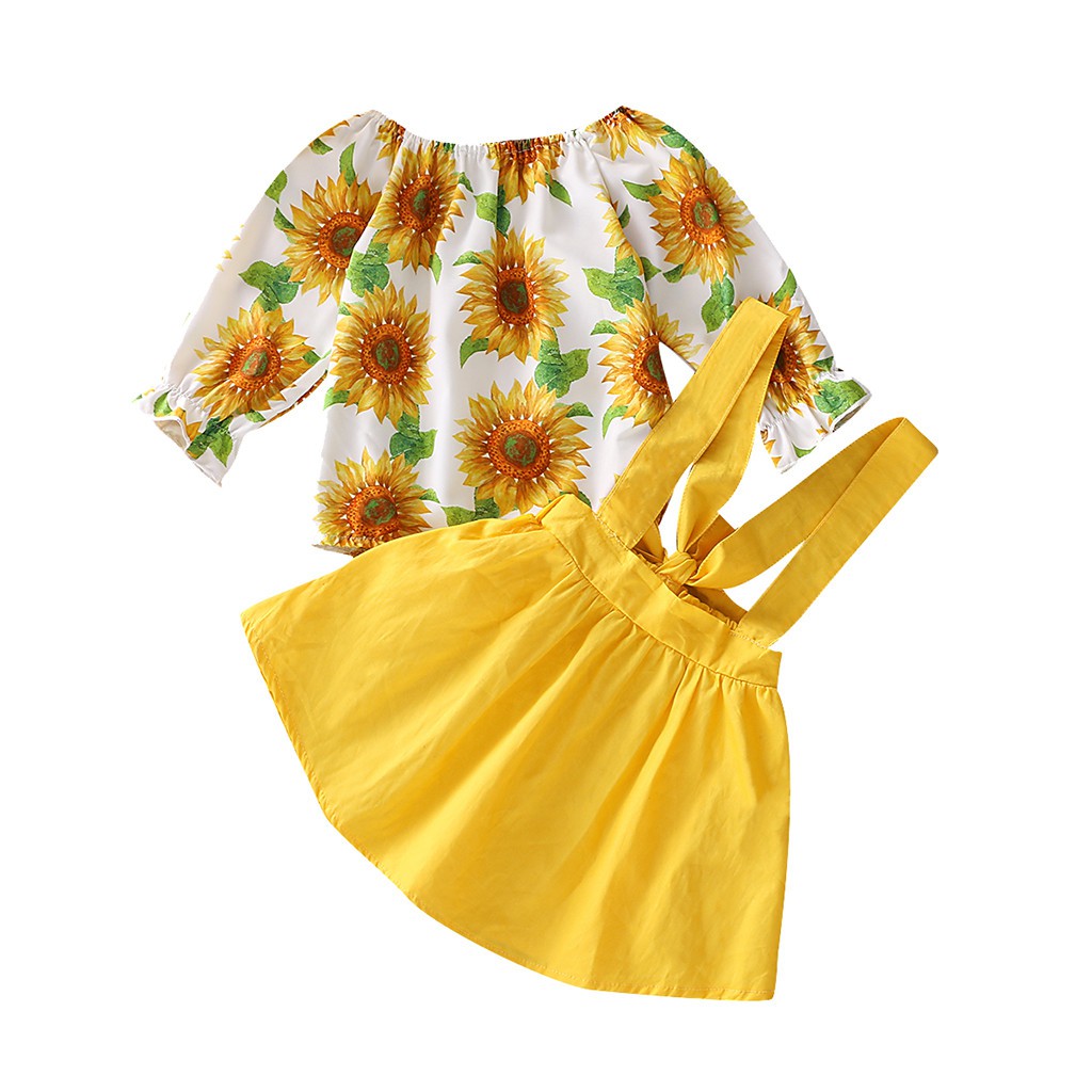 sunflower overalls baby