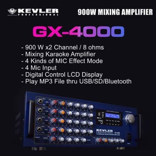 Kevler Gx4000 Professional Mixing Amplifier 900w X 2 Presyo 8 099