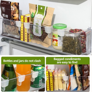 Refrigerator Partition Freely Adjustable Food Storage Rack Drugs Cosmetics Separating Shelve Divider #9