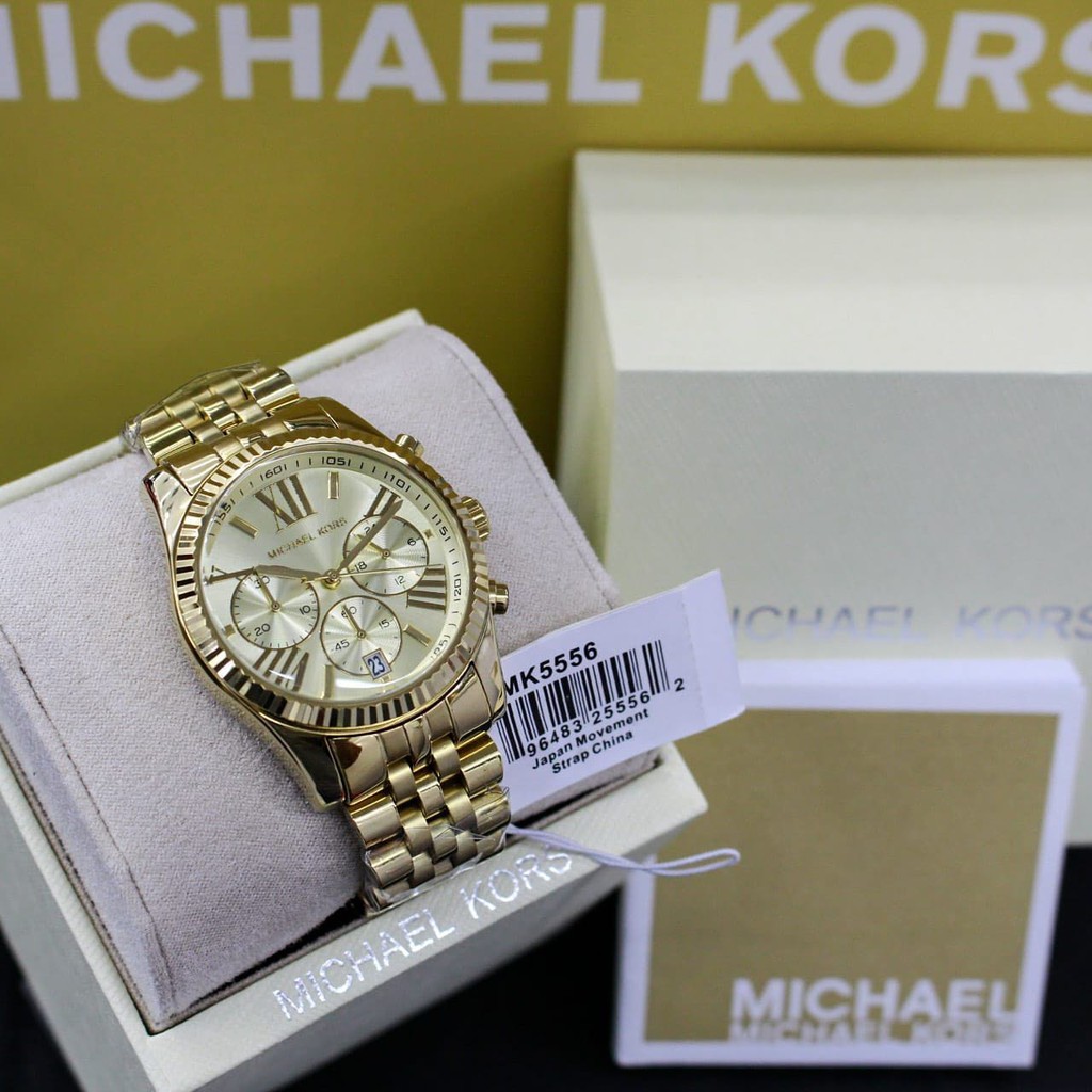 MK5556 Lexington Chronograph Watch in Gold-tone 38mm | Shopee Philippines
