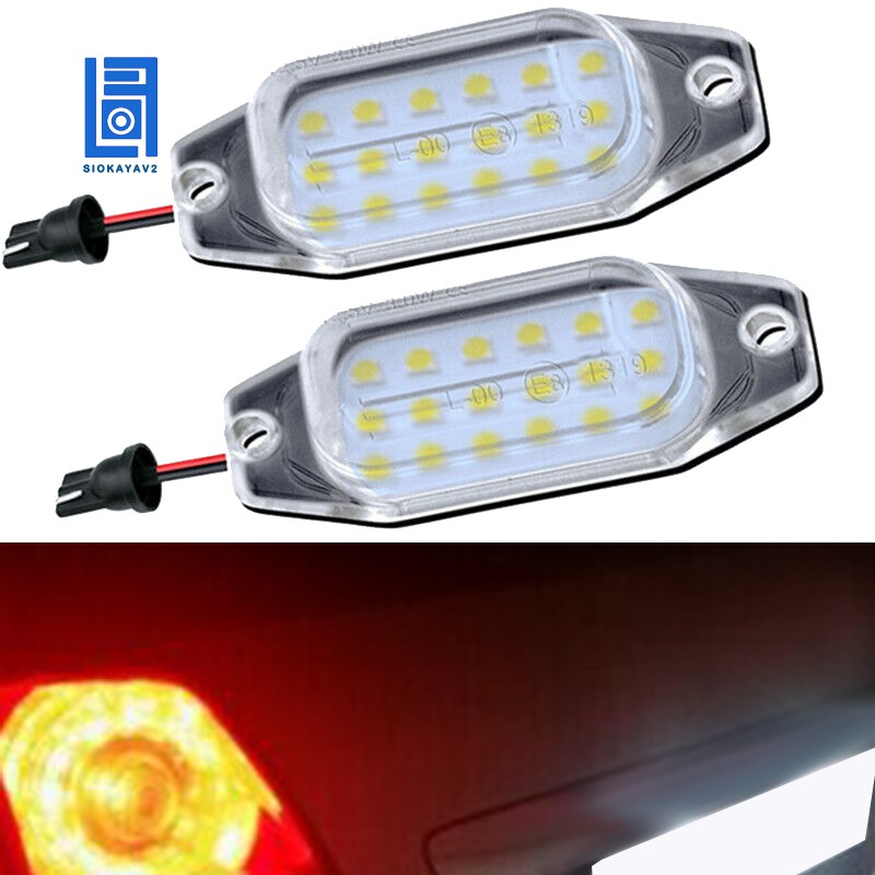 white led number plate lights