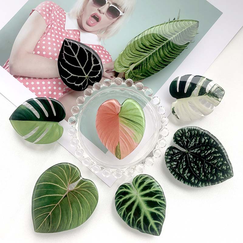 Griptok Leaf Acrylic Phone Holder Air Bag Cell Phone Bracket Finger