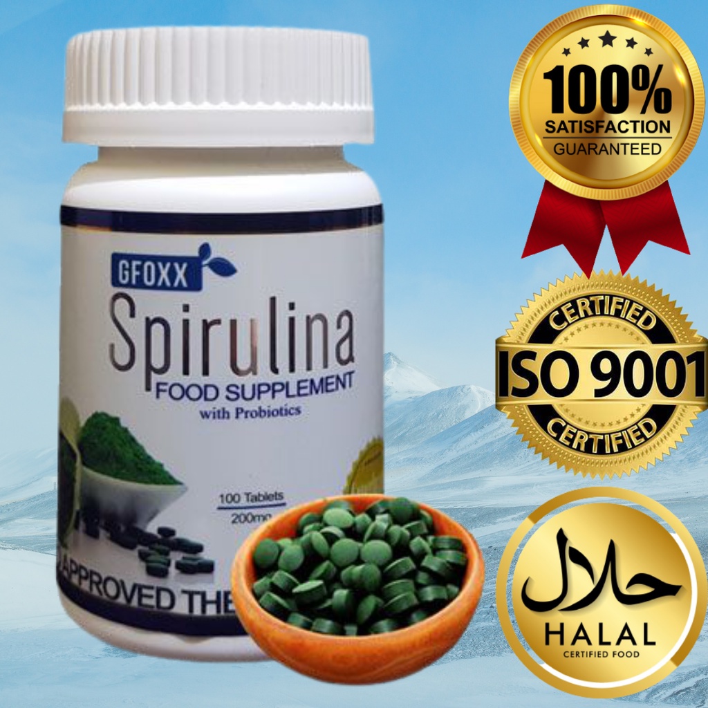 Original Gfoxx Spirulina with Probiotics 100 Tablets Shopee Philippines