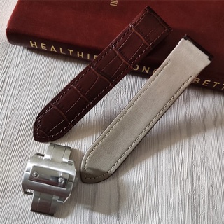KZE23mm High Quality Italian Cowhide Watch Strap Black Brown Texture Leather Watchband Suitable for #6