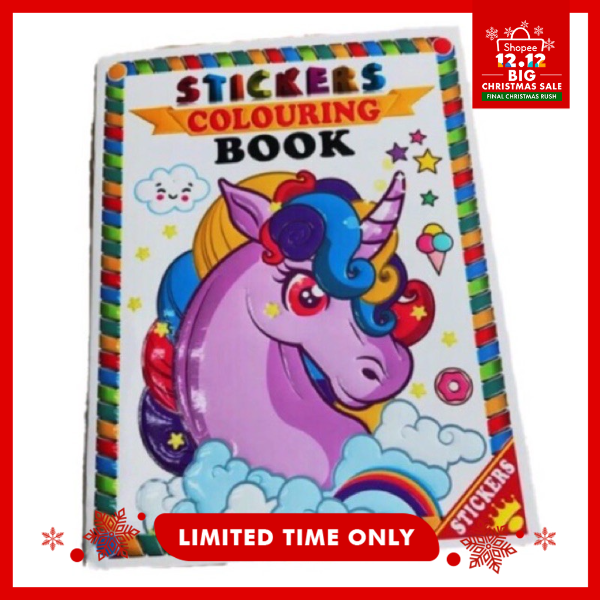 HOKKA JQ808 Random Characters Coloring Book w/ Sticker | Shopee Philippines