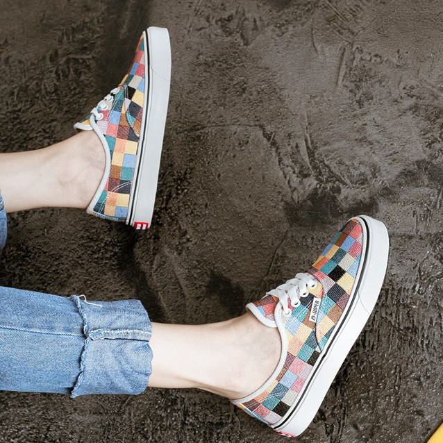 rainbow color vans