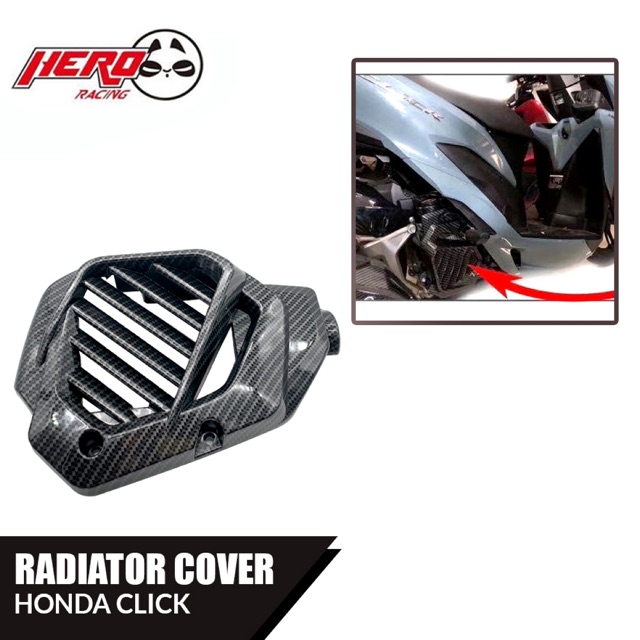 Radiator Cover For Honda Click 125/150 Carbon Shopee Philippines