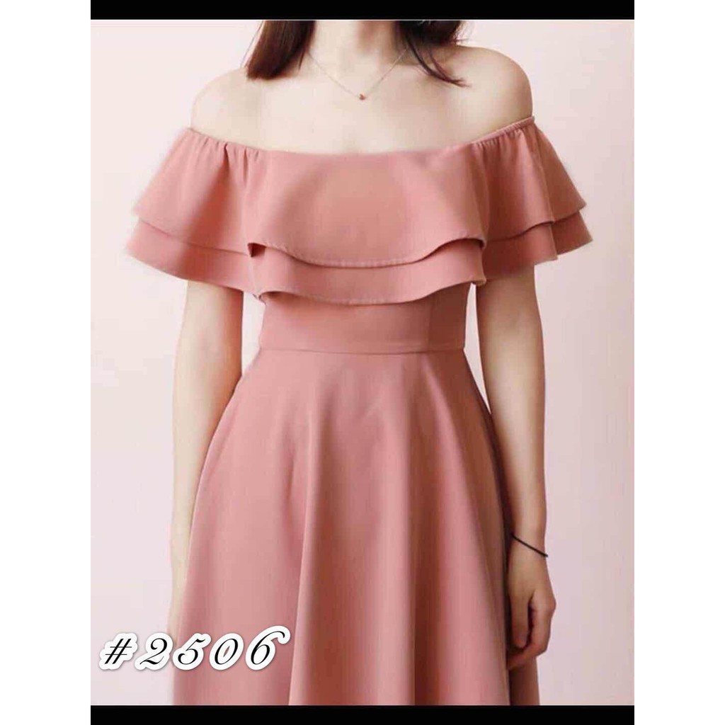simple off the shoulder dress