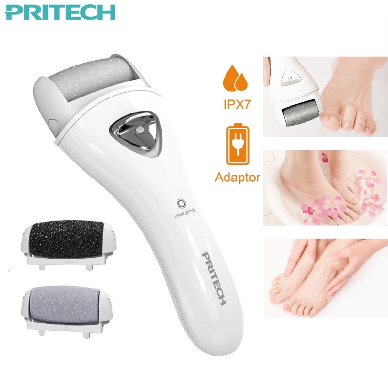 PRITECH Electric Foot File Callus Remover File Remove Dead Skin Foot