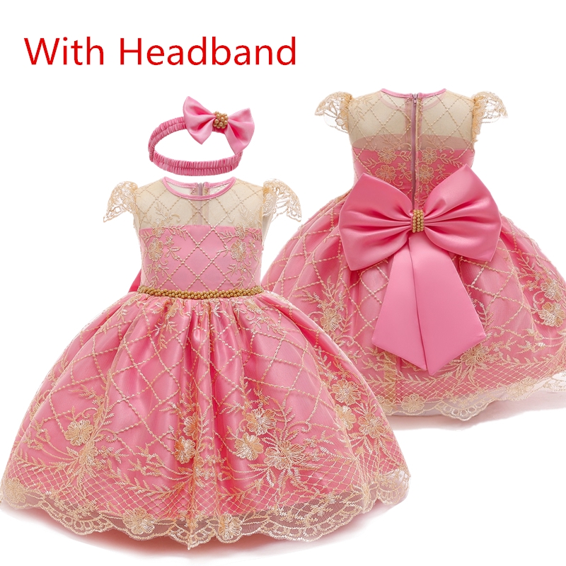 baby girl dress with headband