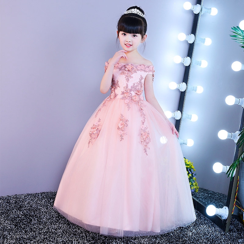pink gown for 7th birthday