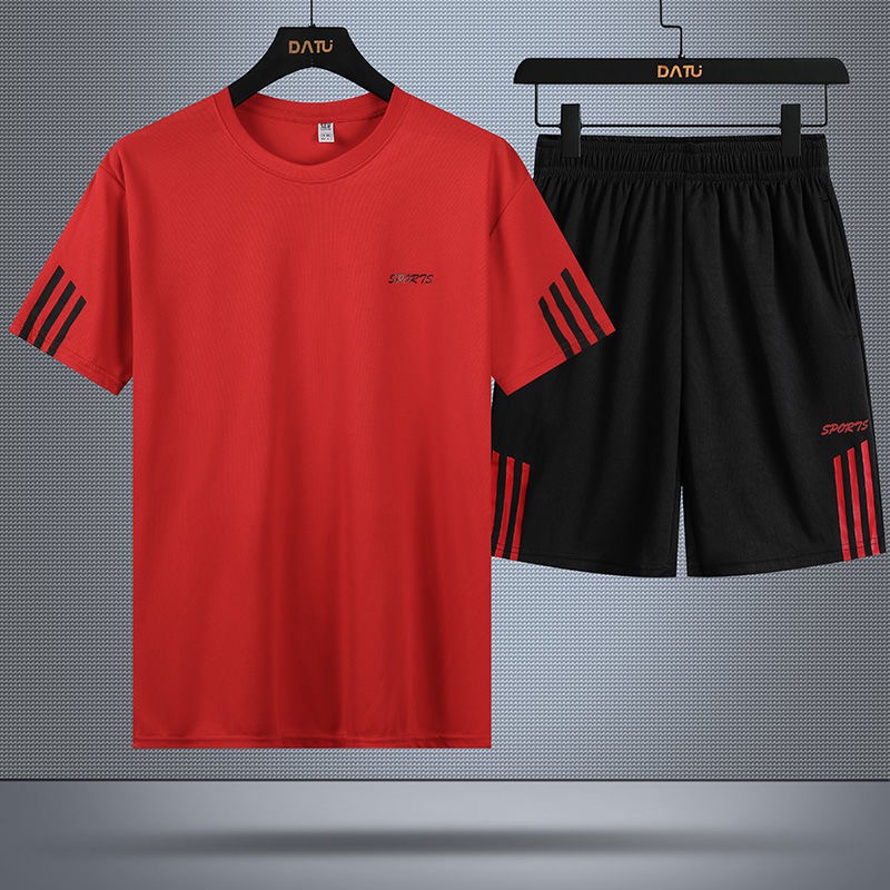 DRIFIT [2 in 1 set] Korean sports fashion trend Terno T-shirt + shorts unisex size Korean size — view 6