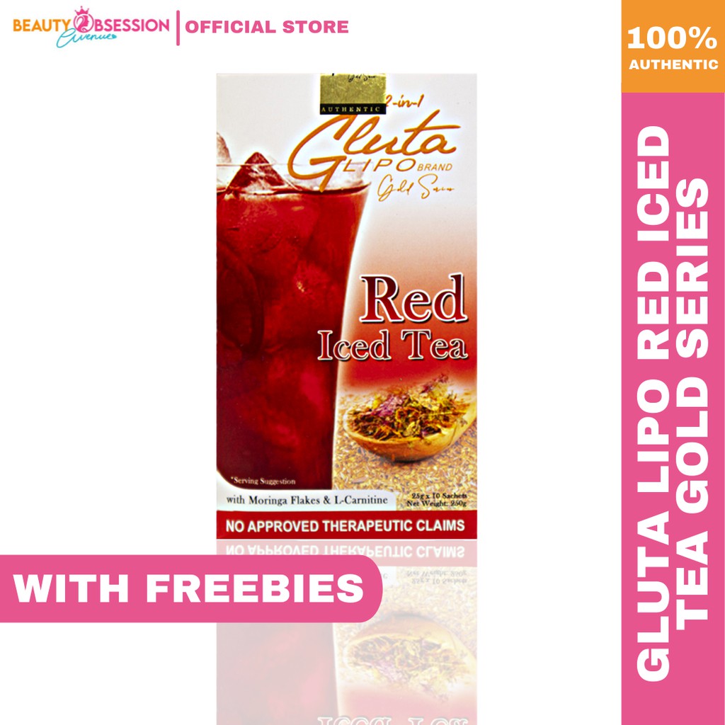 GlutaLipo Red Iced Tea Gold Series Shopee Philippines