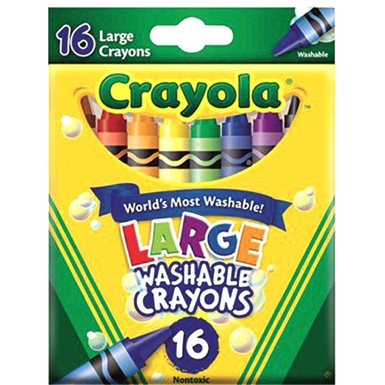 CRAYOLA 16 ct. Large Washable Crayons | Shopee Philippines