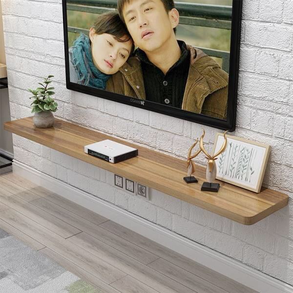 Tv Cabinet Console Tv Cabinet Wall Mount Tv Cabinet Wooden Solid Wood TV  Wall Shelf Living Room TV Set-top Box Wall Hanging Decorative Wall Flat  Panel | Shopee Philippines