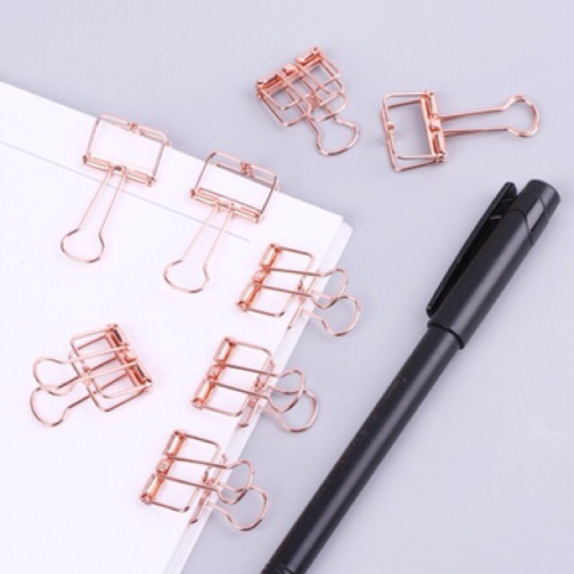 Scratch Rosegold Binder Clips (sold per pc) | Shopee Philippines