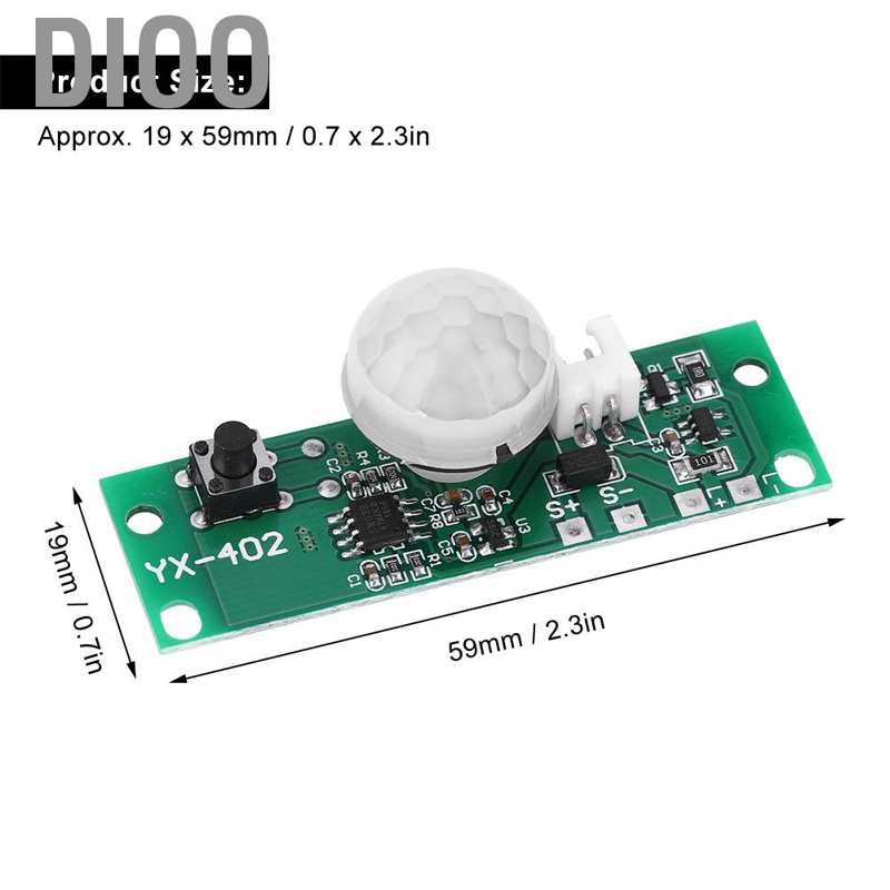 Dioo 3.7V Human Infrared Solar Lamp Panel Circuit Board Boards Control ...