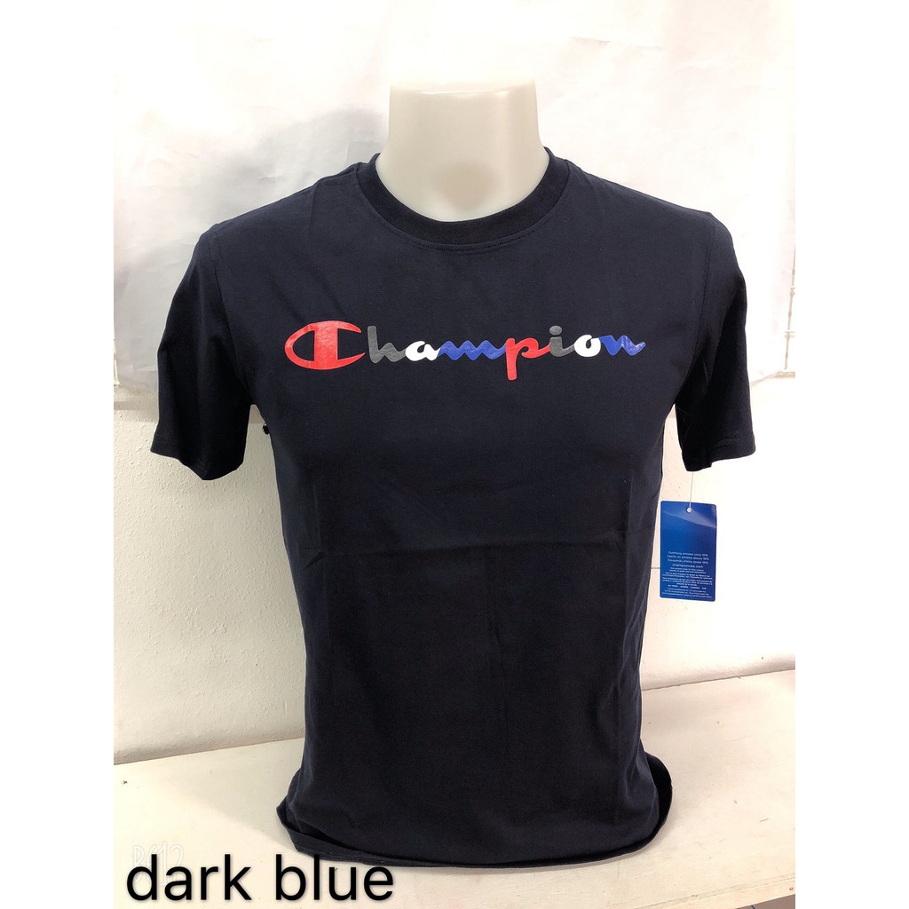 champion t shirt dark blue