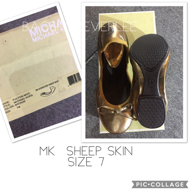 mk gold shoes
