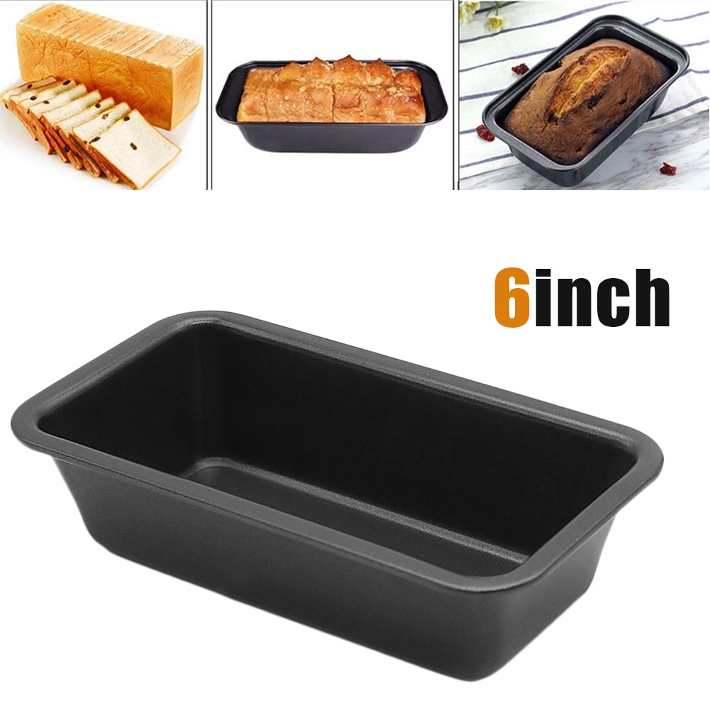 Carbon Steel Bread Toast Mold Tray Nonstick 6 x 3 inch Loaf Pan