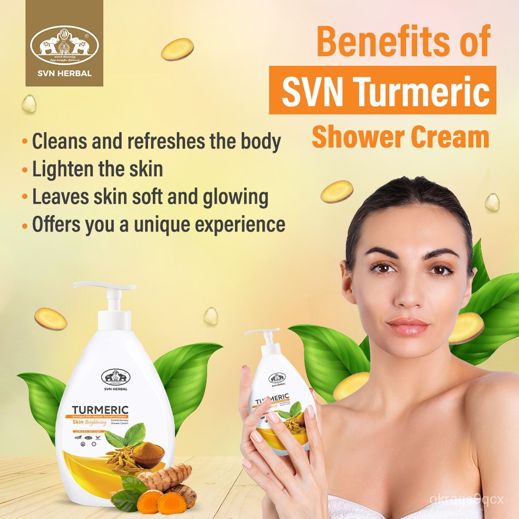 SVN Turmeric Golden Indulgence Radiant Skin/Fresh Skin Body Wash Shower