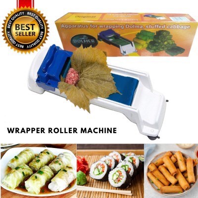 Vegetable Meat Roller Sushi Rolling Tool Sushi Mold Magic Sushi Roller Plastic Magic Roll Sushi Maker Stuffed Grape Cabbage Leaf Rolling Machine 