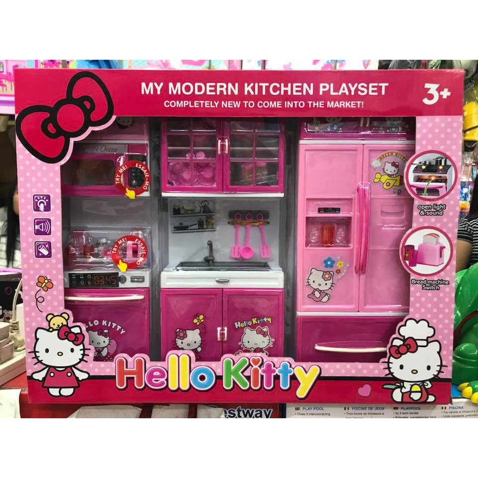 modern kitchen set hello kitty