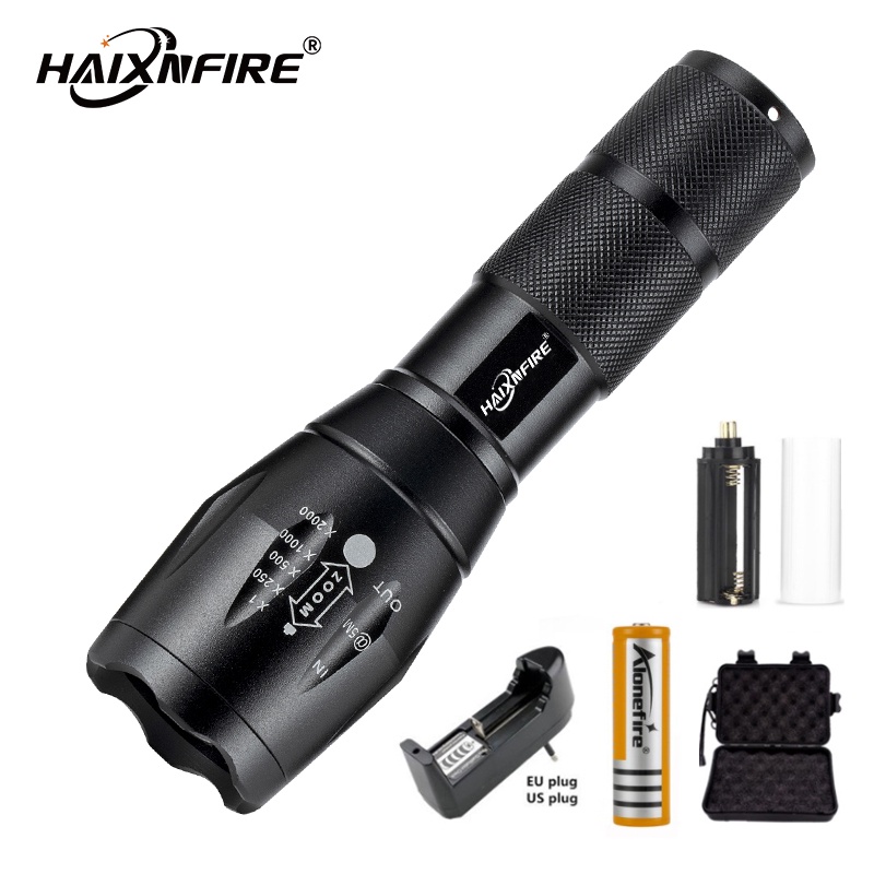 Haixnfire Powerful G700 Flashlight Cree Xml T6 L2 LED Aluminum ...