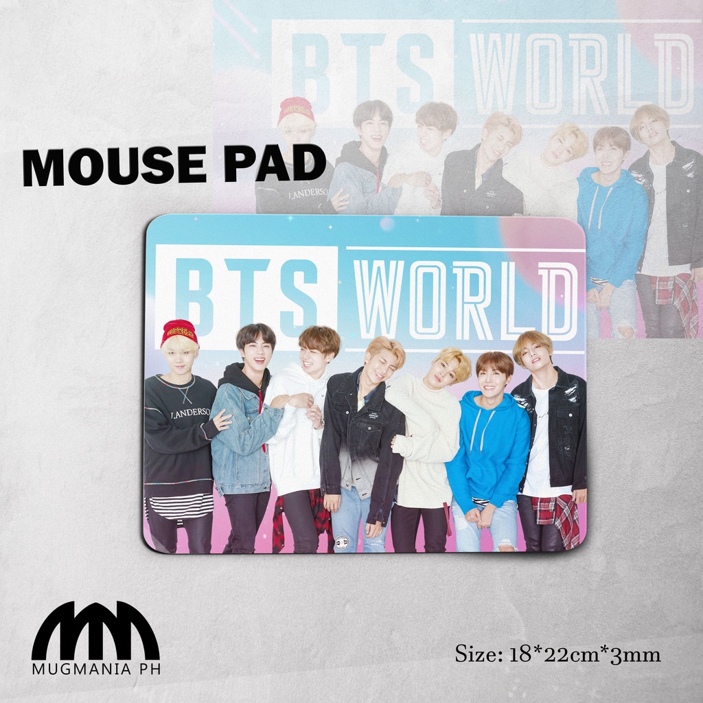 BTS Mouse Pad Mugmania Jungkook, V , Jimin , Jin , Suga , RM , J