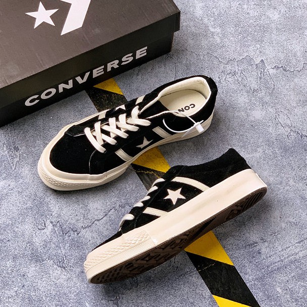 Cod Converse Jack Star Barssuede Japanese Jack One Star Series Black Sneakers Shoes For Men Women Shopee Philippines