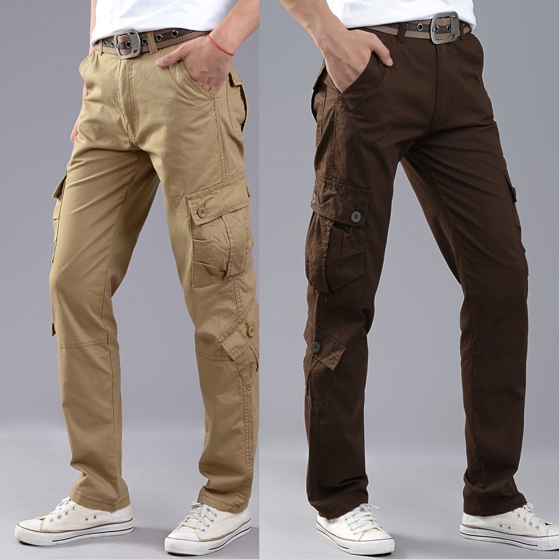 PENSUPER 6 Pockets Men's Trousers Casual Pants | Shopee Philippines