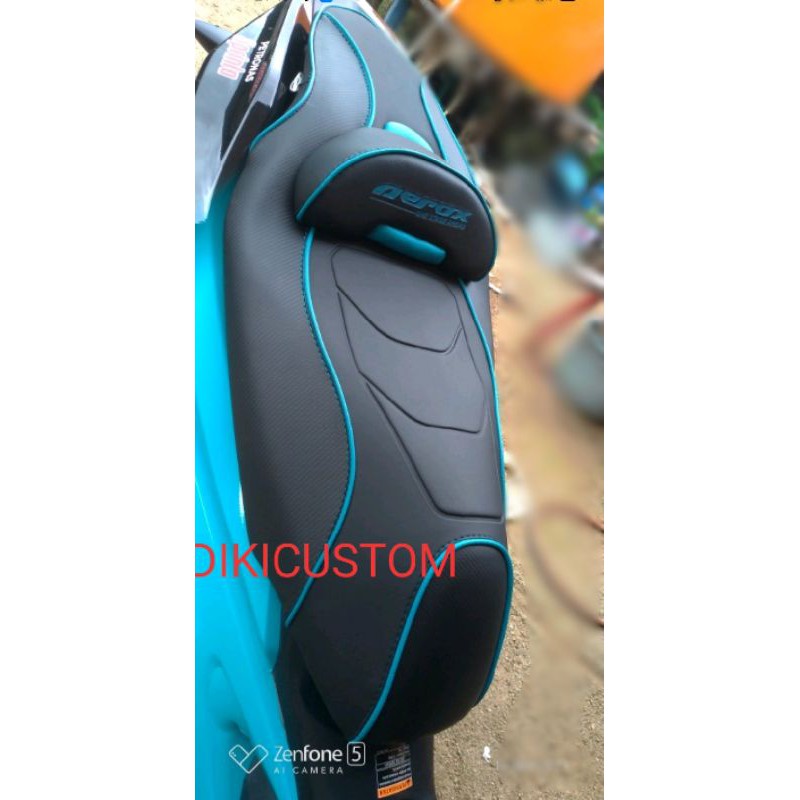 Yamaha Aerox 155 Mbtech Original Seat Skin. Modif Seat Cover Shopee