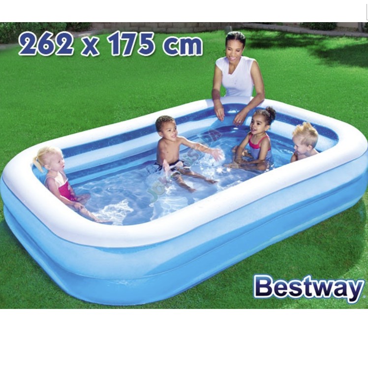 Bestway Inflatable Pool 262CM Kiddie Pool Family SIze Rectangle