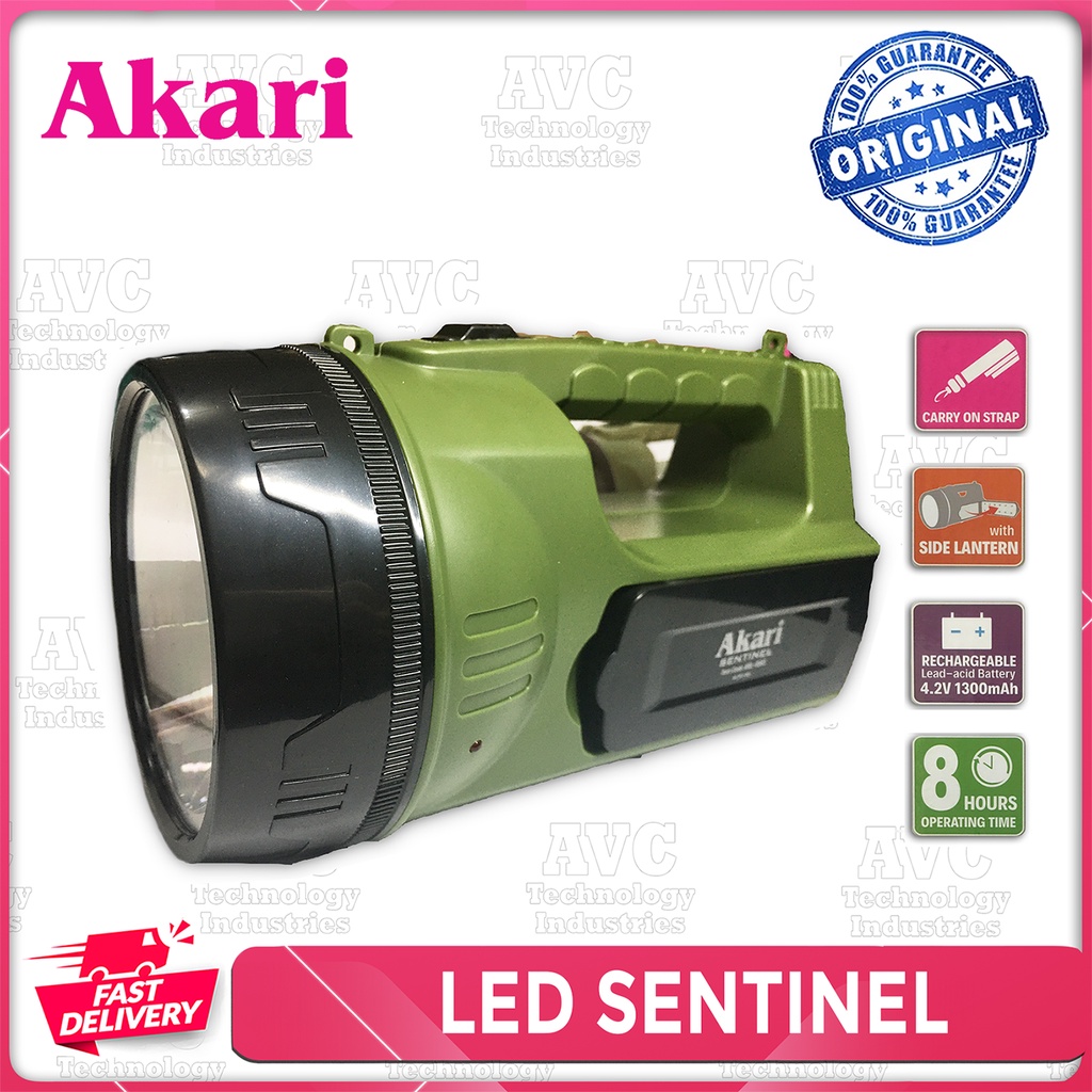 AKARI Sentinel LED Searchlight + Side Lantern ARL6652 Flashlight