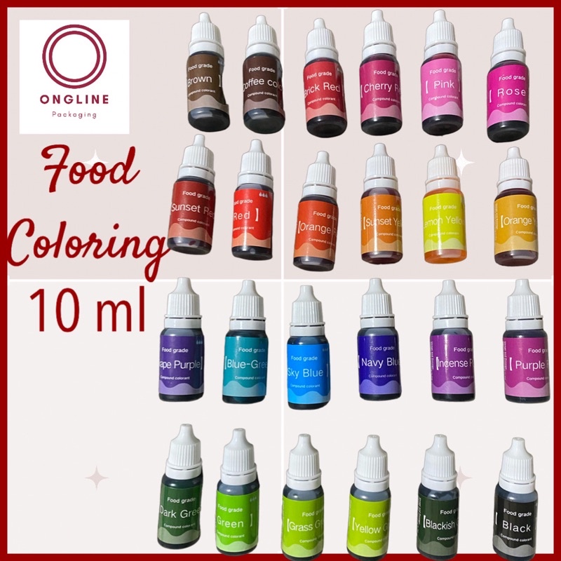 10 ml Food Coloring Liquid Gel Food Color Concentrated Fondant