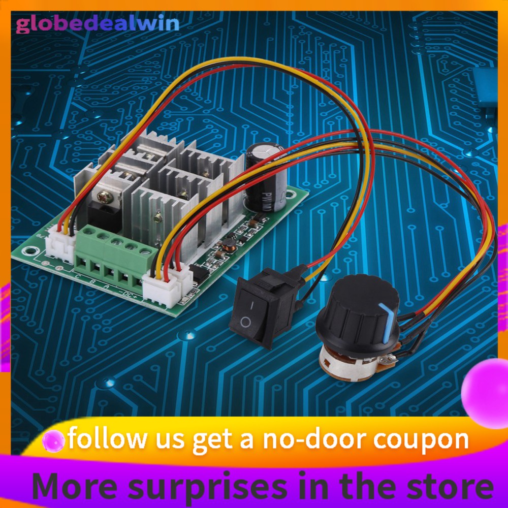 Globedealwin Brushless DC Motor Speed Controller  for Control 3-Phase Brushle